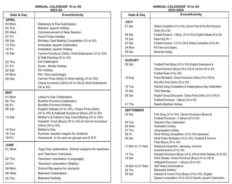Academic Calendar Image 4