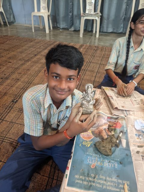 Student Sculptures & Clay Workshop 3