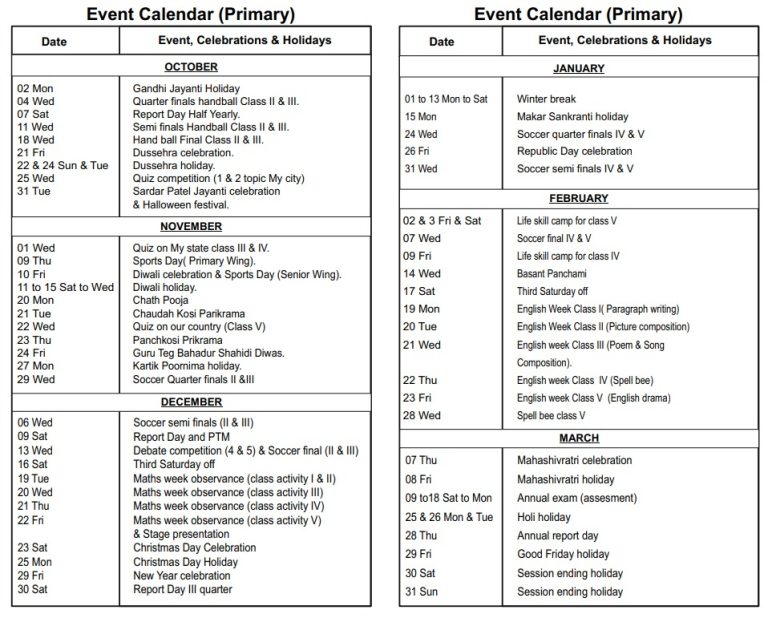 Academic Calendar Image 3