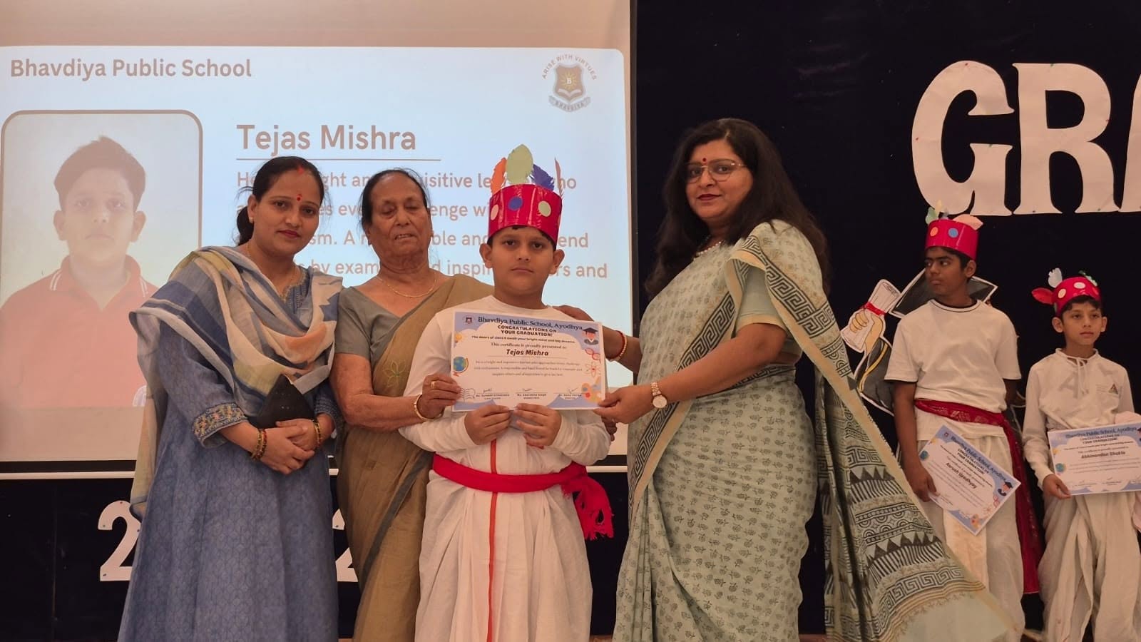 It was an amazing and memorable day as Cluster 5 celebrated its Graduation Day ceremony. Kiwi  beautifully represented the cultural dance of Arunachal Pradesh, the place where the sun rises first. Kingfisher showcased the vibrant Bihu dance of Assam, a tr