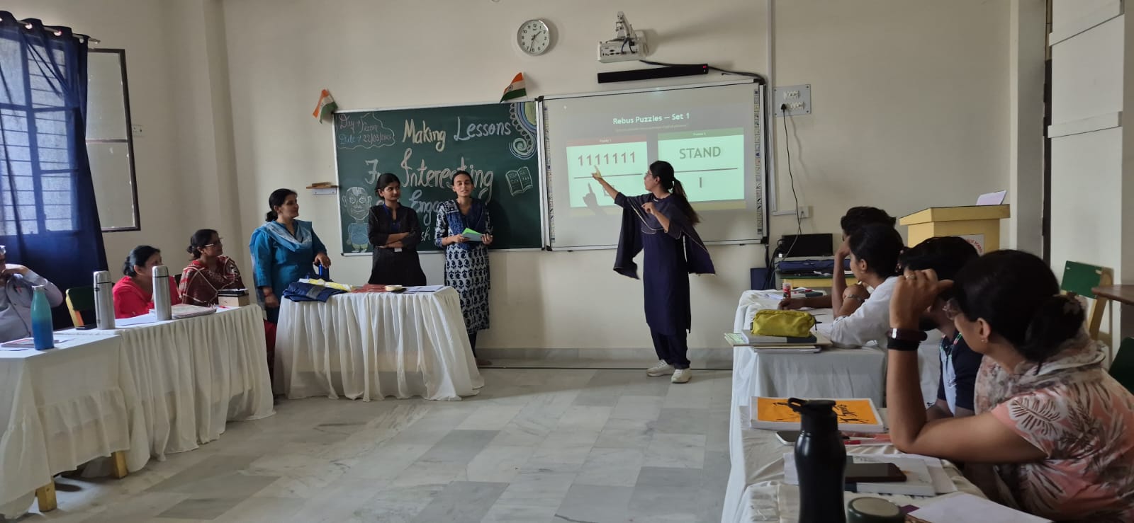 The English Department conducted an enriching and highly engaging session on the topic “Making Lessons Interactive, Fun & Engaging.” The presentation beautifully demonstrated innovative teaching strategies through a variety of interactive activities, coll