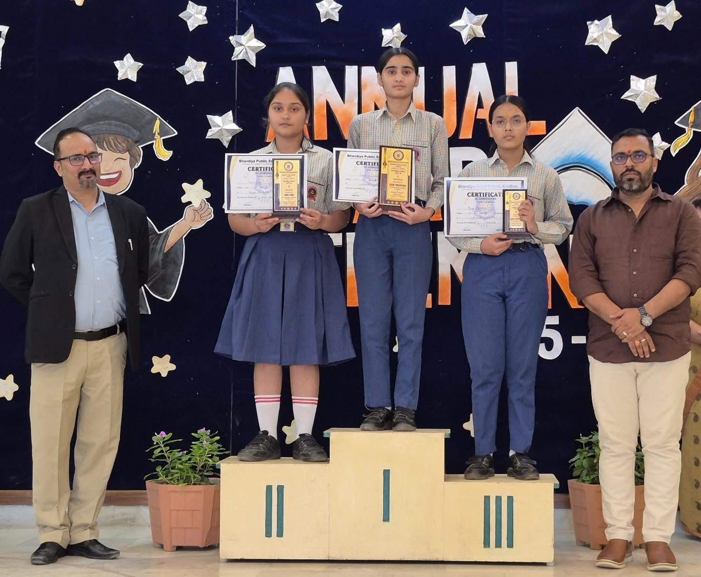 A proud moment to honor hard work, perseverance, and success. Our students continue to shine brighter every year. Students were felicitated with awards, trophies, and medals for their outstanding performance across various fields. From class toppers and r