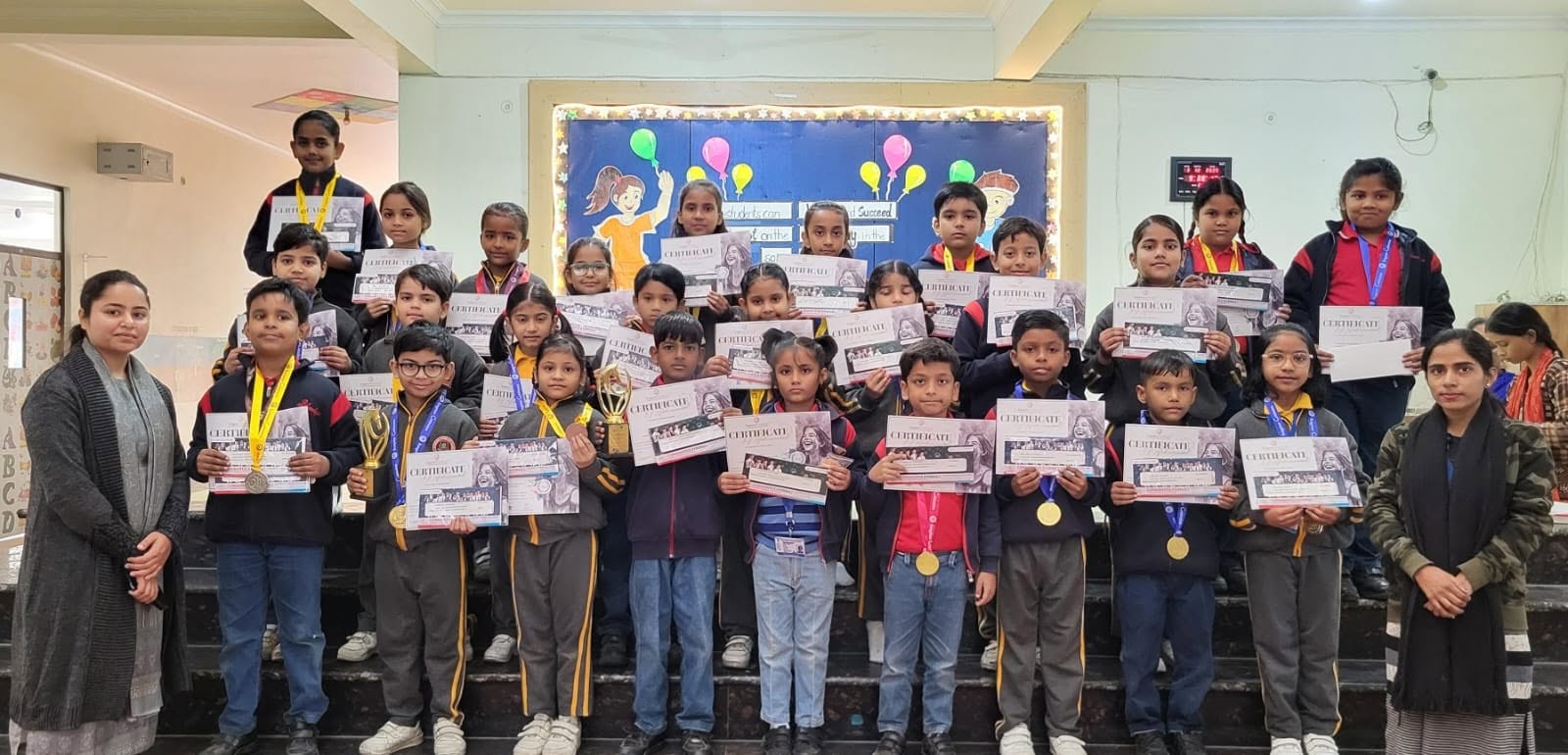 Our talented children participated in the Rangotsav celebration competition and made us proud by winning multiple prizes gold, silver and bronze medals, certificates, and beautiful trophies.