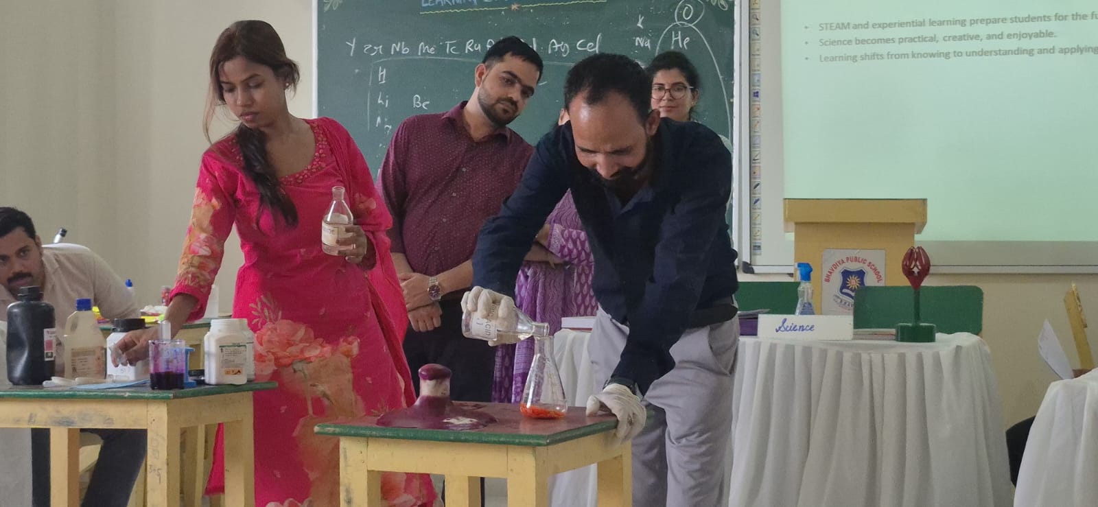 Workshop conducted by the Science Department was a wonderful journey of learning, creativity, collaboration, and innovation. From integrating arts into science to connecting subjects through interdisciplinary learning, the session focused on making educat